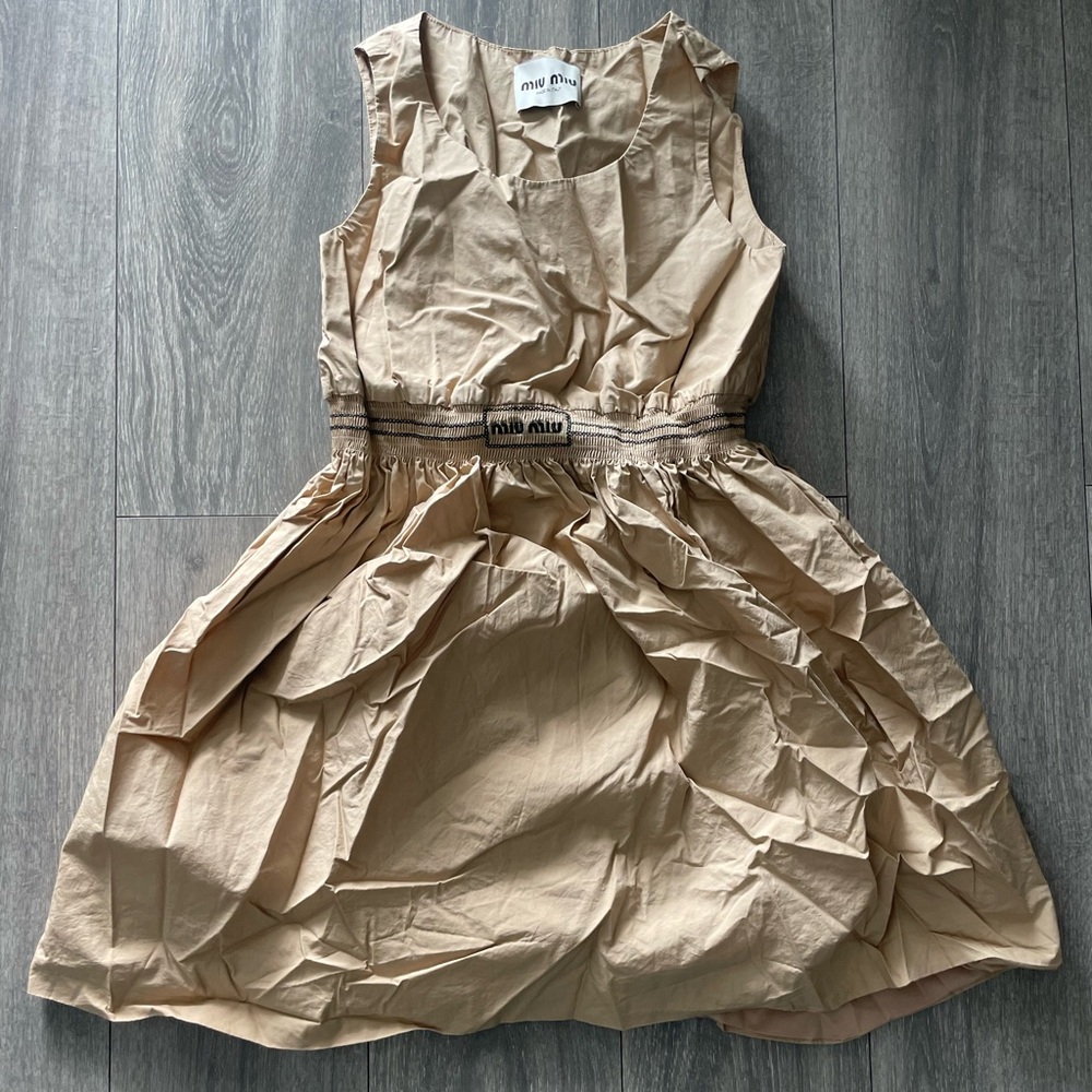 Miu Miu embroidered cotton dress. Limited edition/sold out